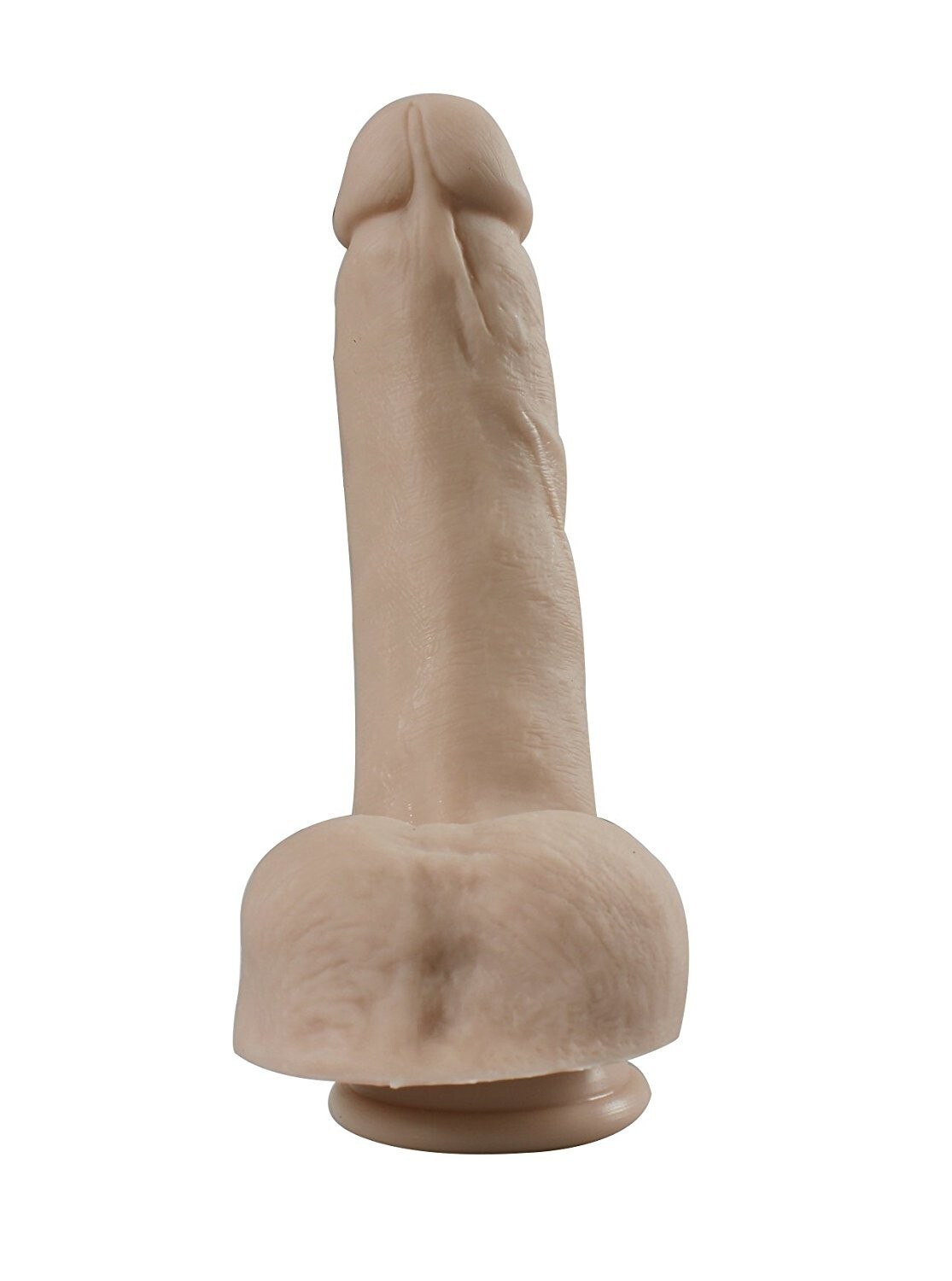  Ares Spesical Gebogen 8.2 Realistische Dildo met Dubbele Dichtheid en Ballen met Sterke Zuignap