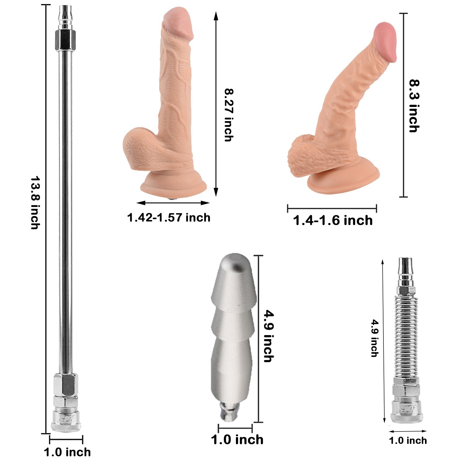 Jessky Premium Seksmachine met app-besturing, 20 modi, 5 bijlagen