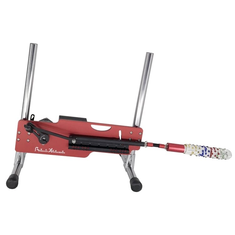 Nieuwe aankomst Speciale korting 6 Speed Smart Sex Machine Draadloze afstandsbediening Neuksmachine Rood/Zwart