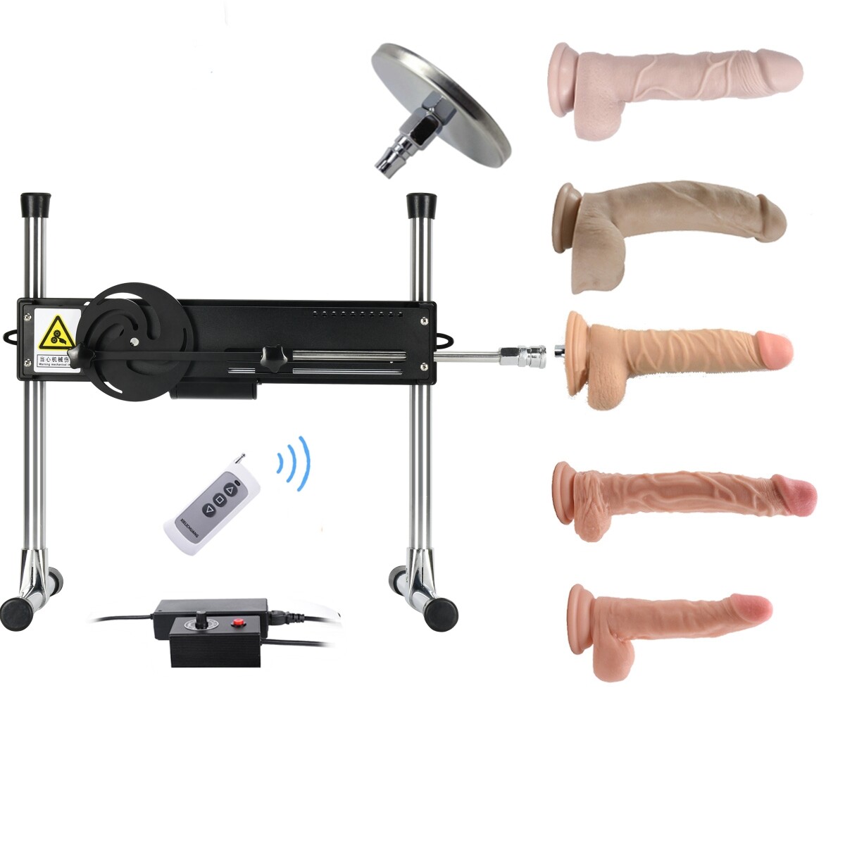 Premium Seksmachine Met Afstandsbediening en 5 Grote Dildo's + Zuignap