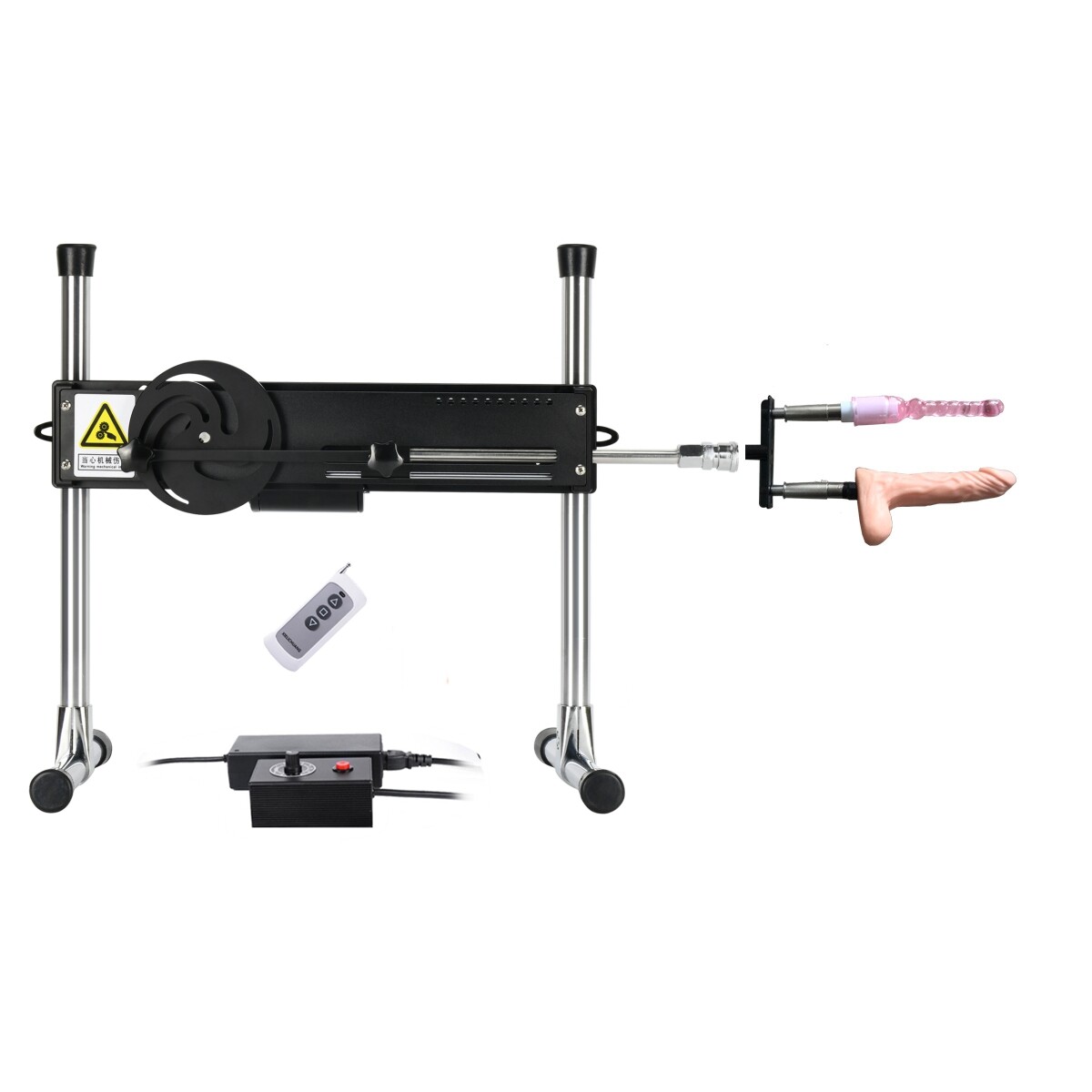 Premium Sex Machine met afstandsbediening en PRO Bijlage + 3 stuks Anal Dildo