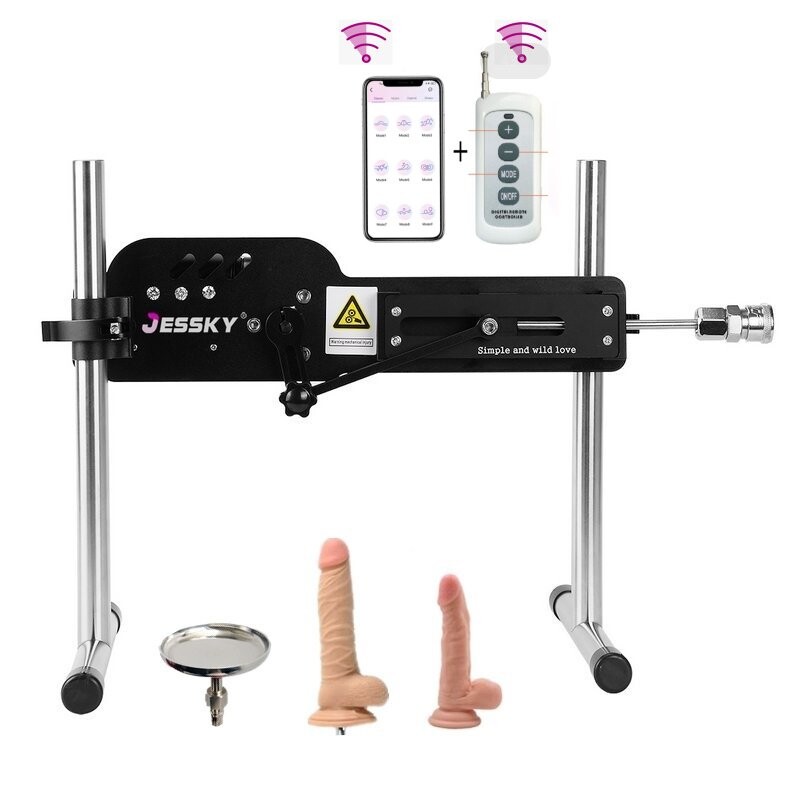 Upgraded App-Controleerbare Seksmachine met Dildo