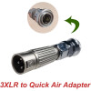 3 XLR Connector naar Quick Air System Adapter Machine Compatibel met Vac-U-Lock Machine Accessoires Transmissie Accessoires