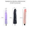 Seksmachine met 3 Dildo Bijlagen - 3XLR Accessoires