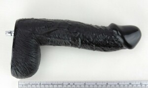 11'' Mega 1st Large Dildo voor Premium Sex Machine Accessoire Zwart