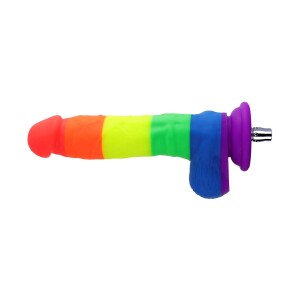 7,5 Regenboog Dildo Realistische Siliconen P-spot Anale Seksspeeltje voor Jessky Seksmachines