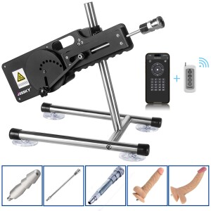 Jessky Premium Seksmachine met app-besturing, 20 modi, 5 bijlagen