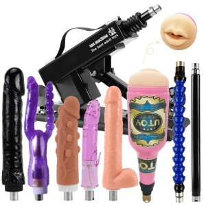 Sex Machine With 8pcs Dildo and Oral Cup for Couples