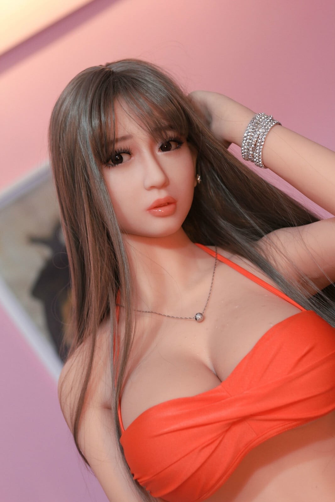 Bambole sessuali in silicone realistico per adulti da 158 cm figa orale anale sexy