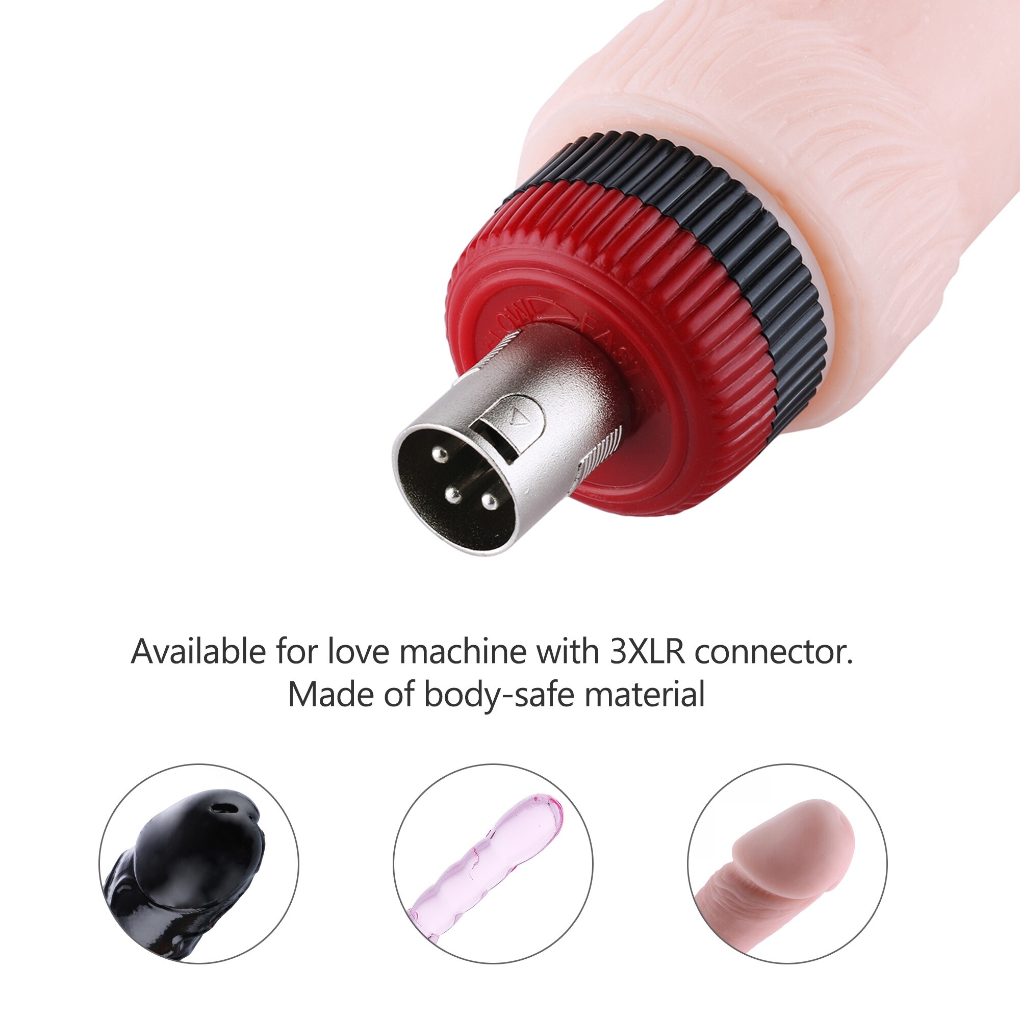 3 pezzi Accessori per Macchina del Sesso 3XLR