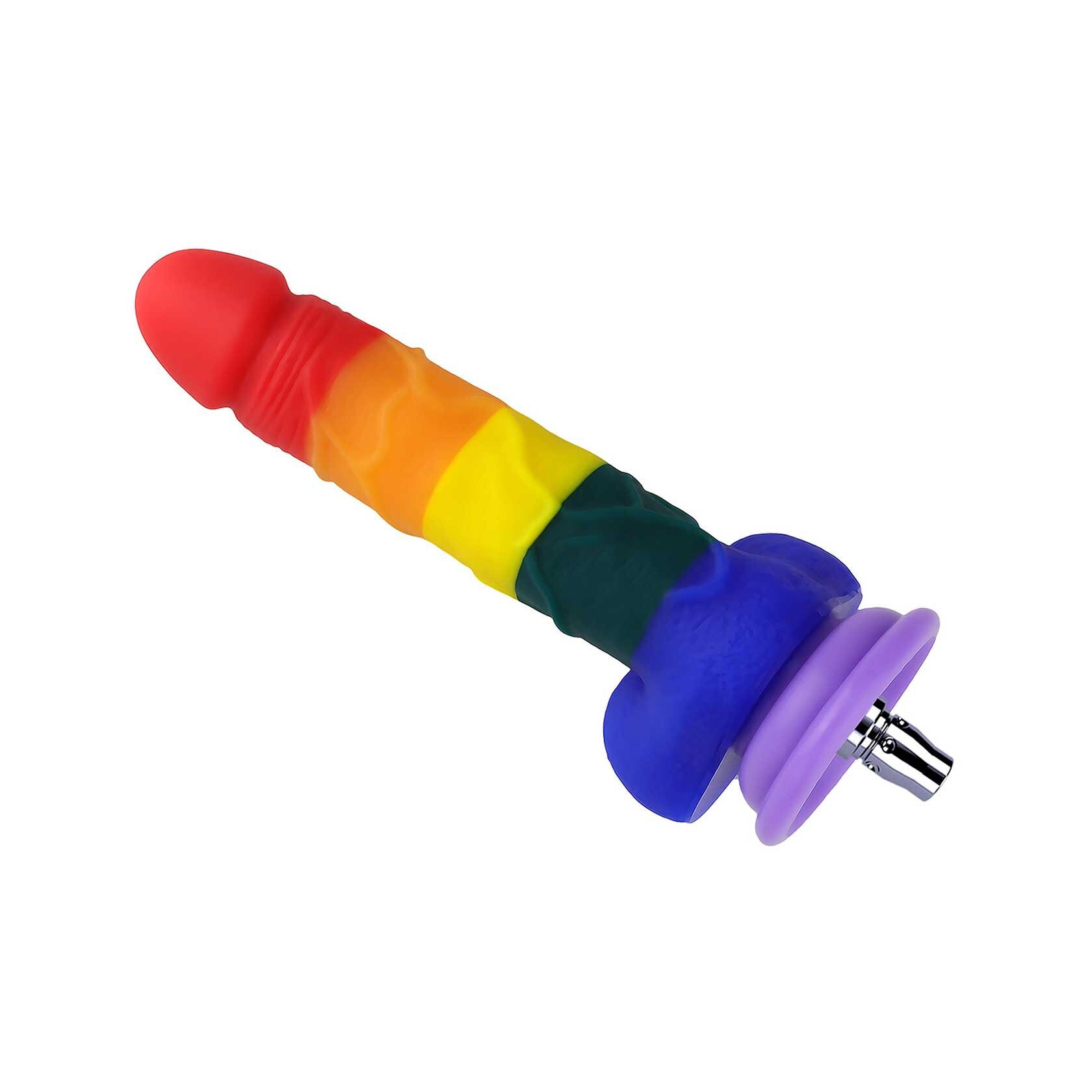 7.5 Dildo Arcobaleno Realistico in Silicone per Punto P, Giocattolo Anale per Jessky Sex Machines