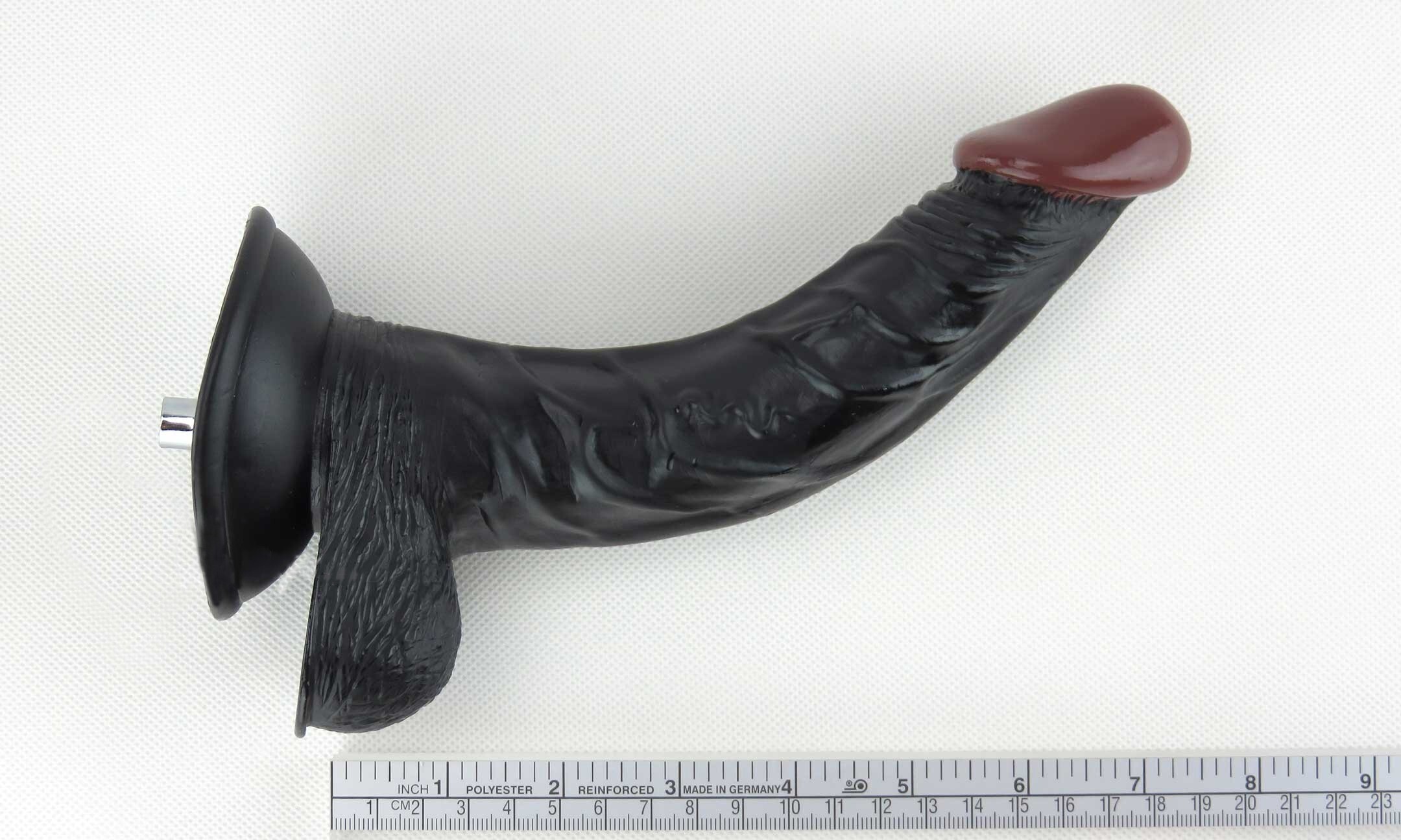 7.8'' Dildo Punto GProgettato per massaggiare il punto G e la prostataAccessorio premium per macchine del sessoColore nero