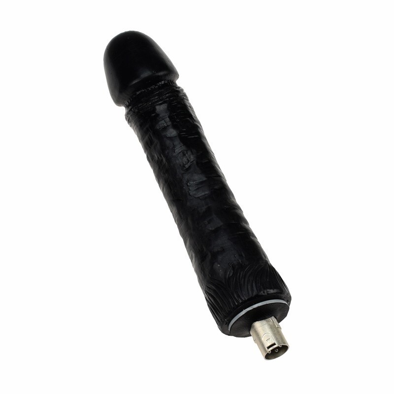 Allegato automatico per macchina del sesso Grande dildo nero in silicone Dildo lungo 26cm Larghezza 5.5cm
