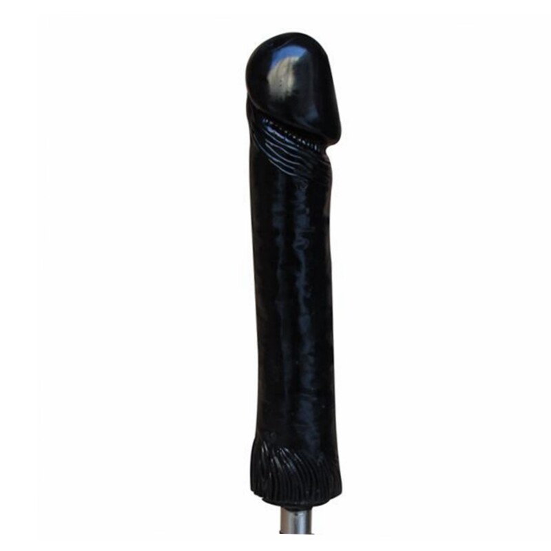 Allegato automatico per macchina del sesso Grande dildo nero in silicone Dildo lungo 26cm Larghezza 5.5cm