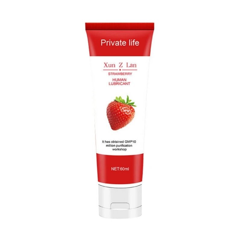 Gel lubrificante per adulti commestibile al gusto frutta - Lubrificante orale per sesso orale Olio per massaggio sessuale - 60 ml