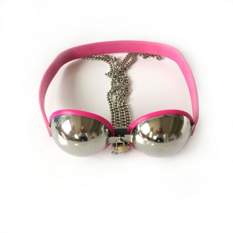 Dispositivi di Castità Femminili Reggiseno di Castità Sexy in Acciaio Inossidabile Restraint Bondage Schiava Sessuale Abbigliamento di Castità Femminile Regolabile Giocattoli Sessuali