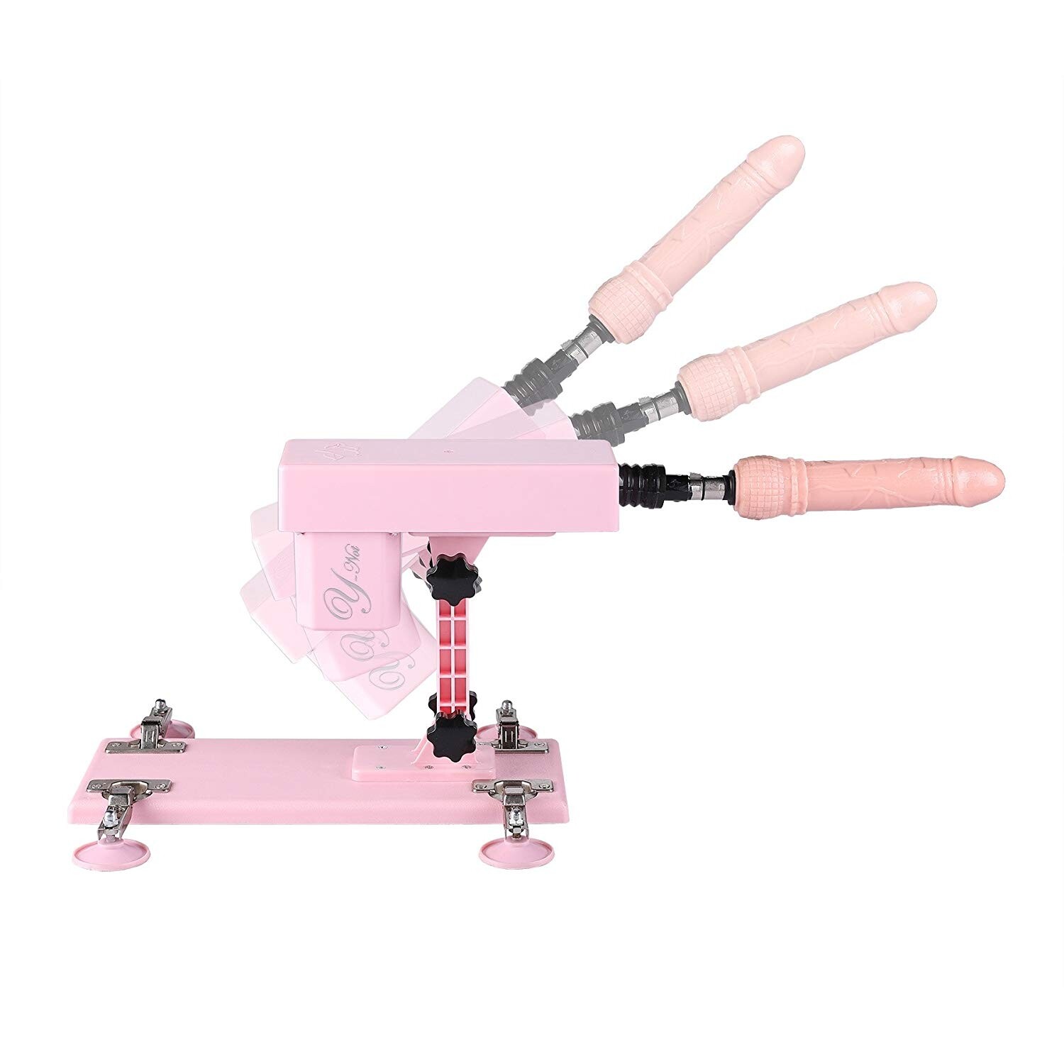 Mitragliatrice del sesso femminile con accessori Dildo 5PCS rosa