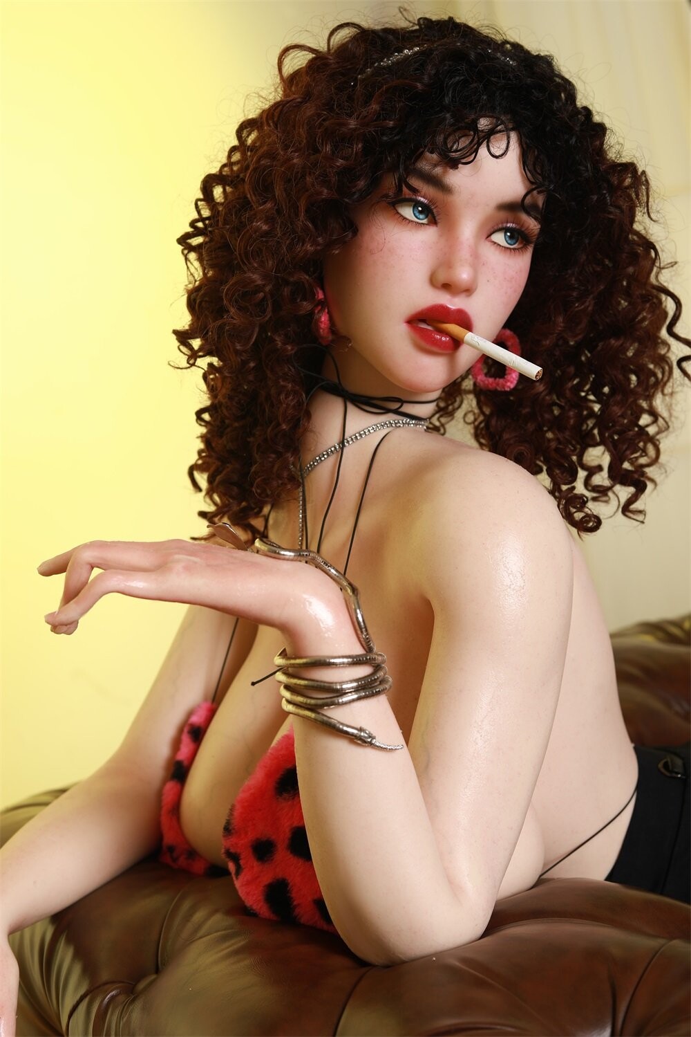 Bambola sessuale in silicone completo con grandi seni e caratteristiche realistiche 175cm/5ft9