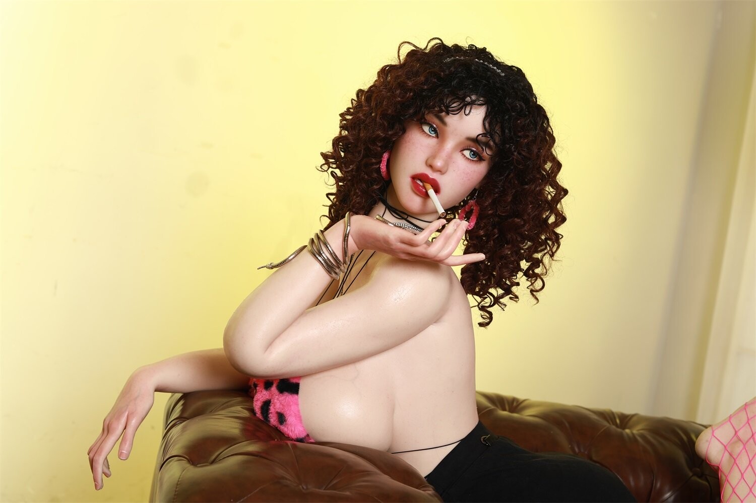 Bambola sessuale in silicone completo con grandi seni e caratteristiche realistiche 175cm/5ft9