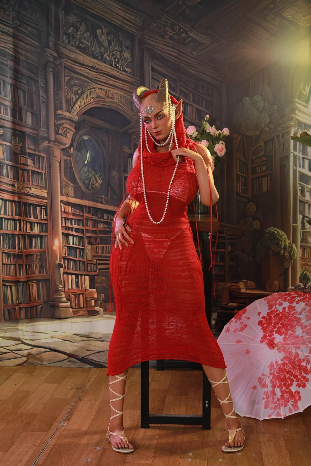 Bambola sessuale in silicone completo con grandi seni per un realismo totale 175cm/5ft9