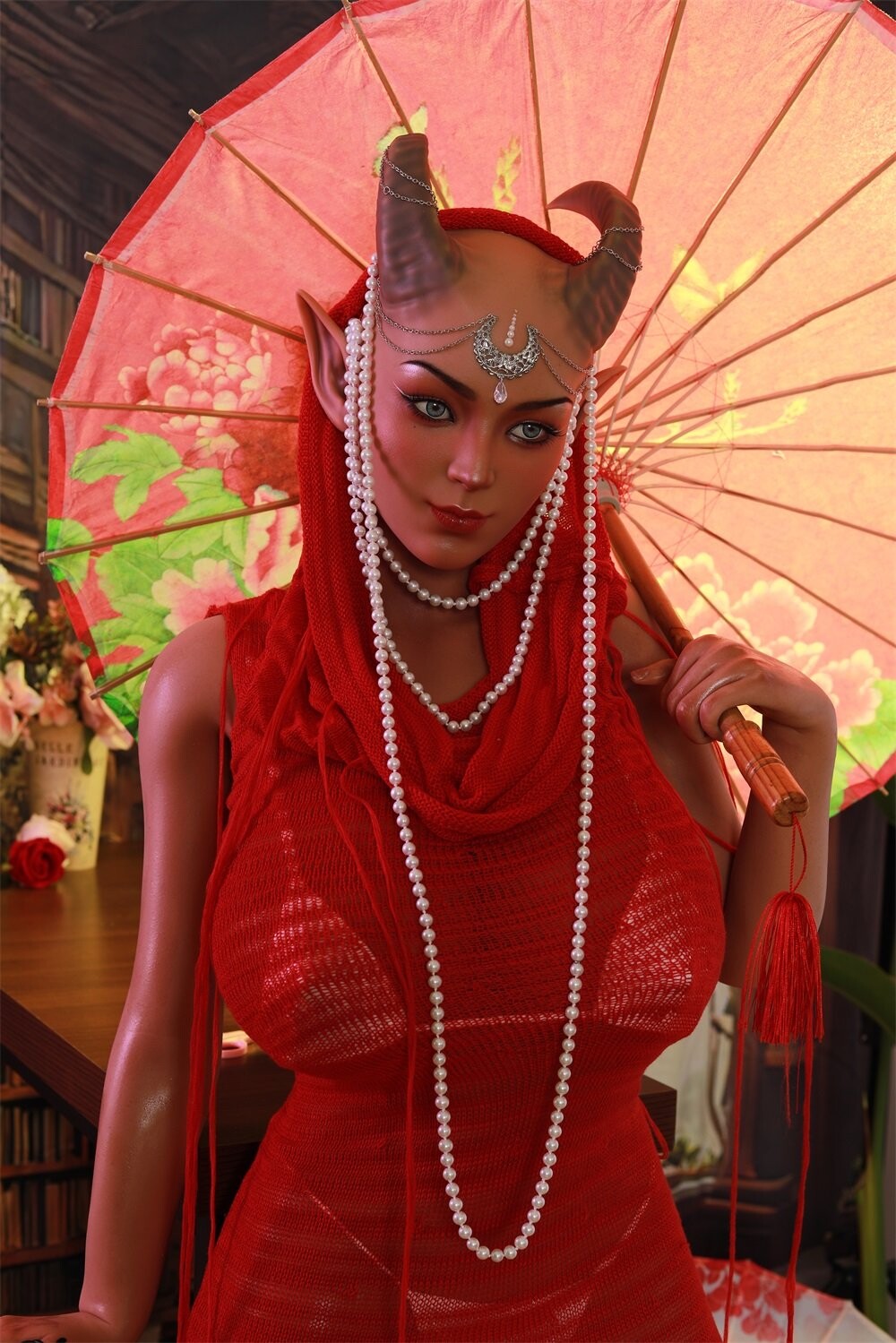 Bambola sessuale in silicone completo con grandi seni per un realismo totale 175cm/5ft9