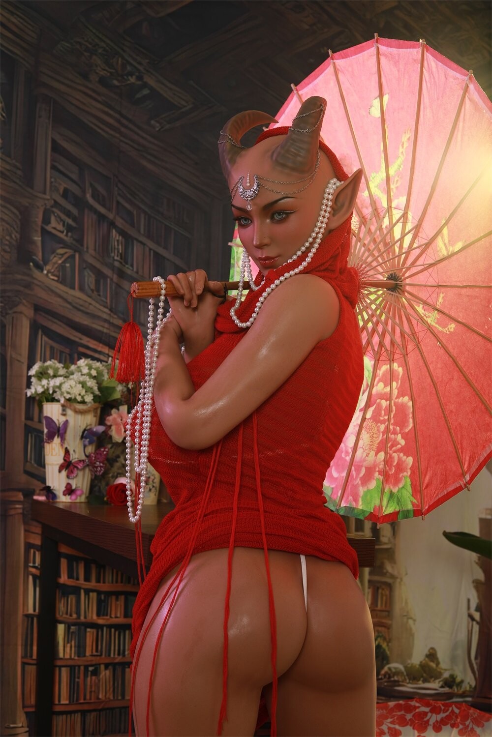 Bambola sessuale in silicone completo con grandi seni per un realismo totale 175cm/5ft9