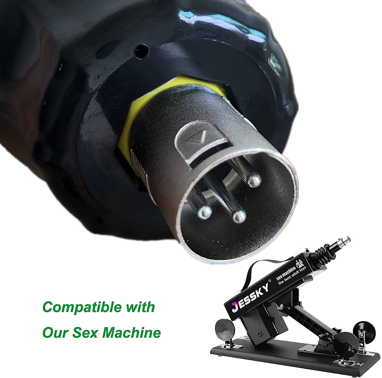 Coppa di masturbazione maschile per macchina massaggiatrice a 3 punte, accessori per macchina massaggiatrice maschile 3XLR