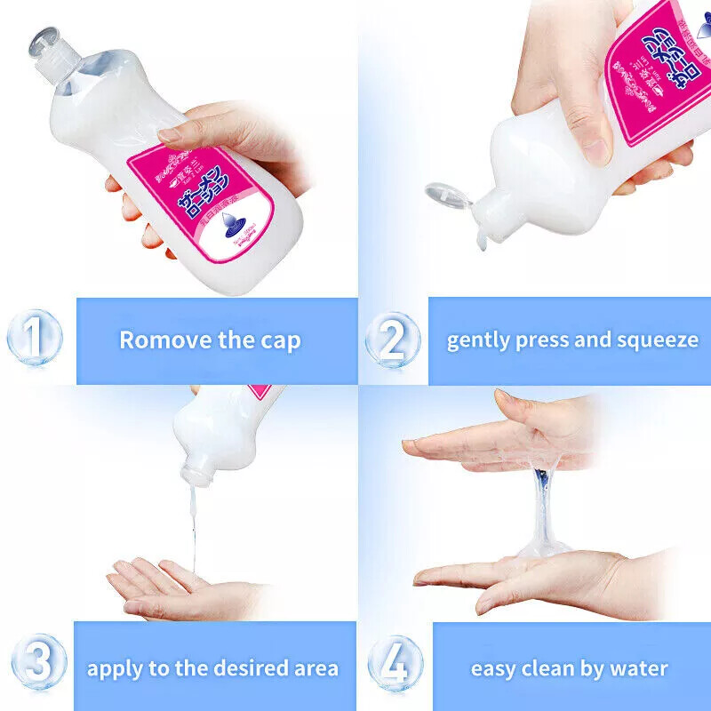 Lubrificante Personale Inodore Simil-Sperma Realistico a Base d'Acqua per Coppie Adulti 200/300/500ml