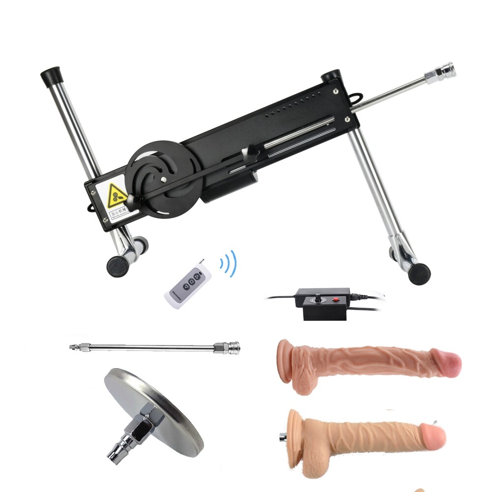 Premium Sex Machine Telecomando con 2 Dildos + Ventosa + Asta di prolunga