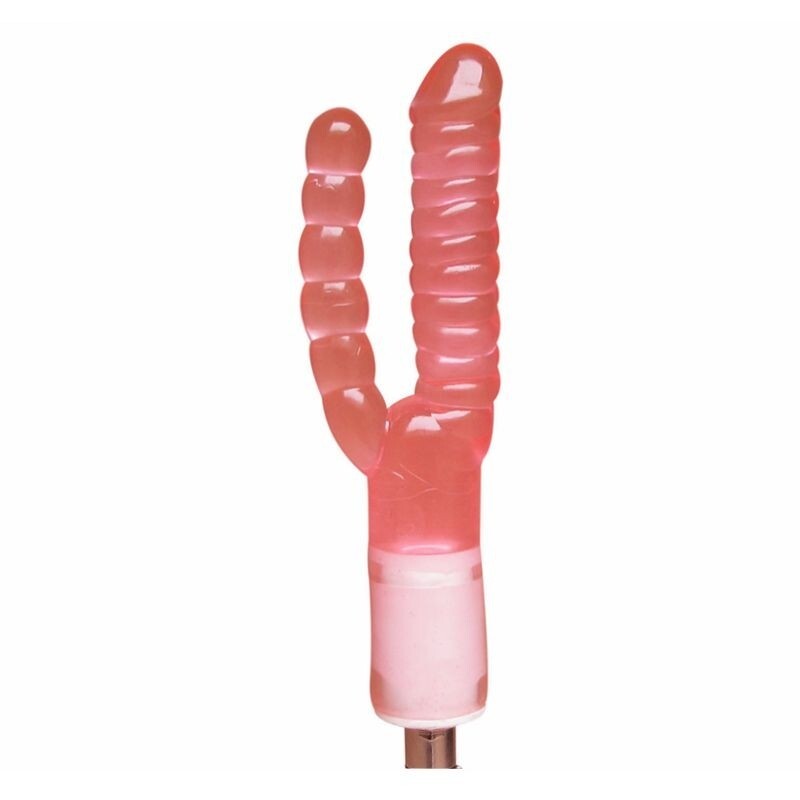 r Double Head Realistic Dildo Vaginal and Anal Pleasure for Sex Machine
