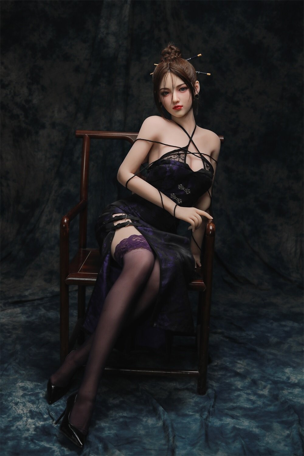 Bambola sessuale realistica con testa in silicone con fori orali, anali e vaginali 170 cm/5 ft 7