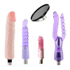 5 accessori per dildo con connettore 3XLR per macchine per sesso - Set di piacere versatili